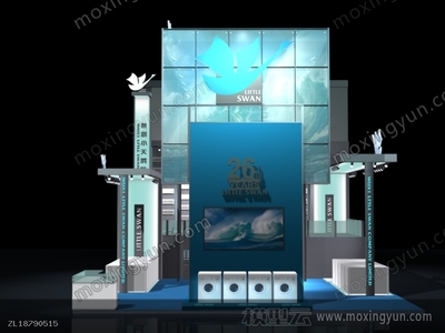 小天鵝展臺(tái)模型下載
